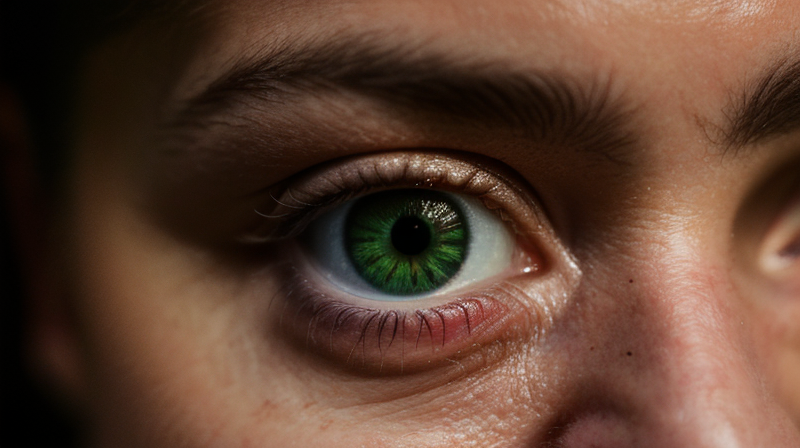 Detalle de expresión de terror nocturno